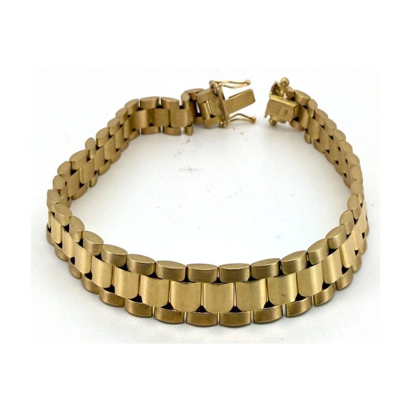Pulsera correa de oro 18k 20 cm